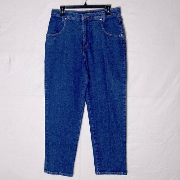 French Dressing Hight Waist Tapered Mom Jeans Without Back Pockets 14P - Picture 1 of 12